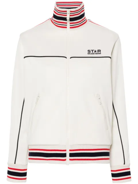 Golden Goose logo-embroidered bomber jacket