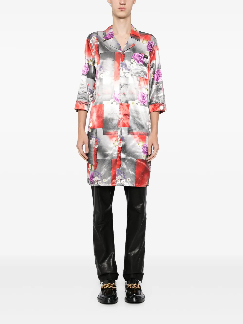 Martine Rose Overhemd met grafische print - Grijs