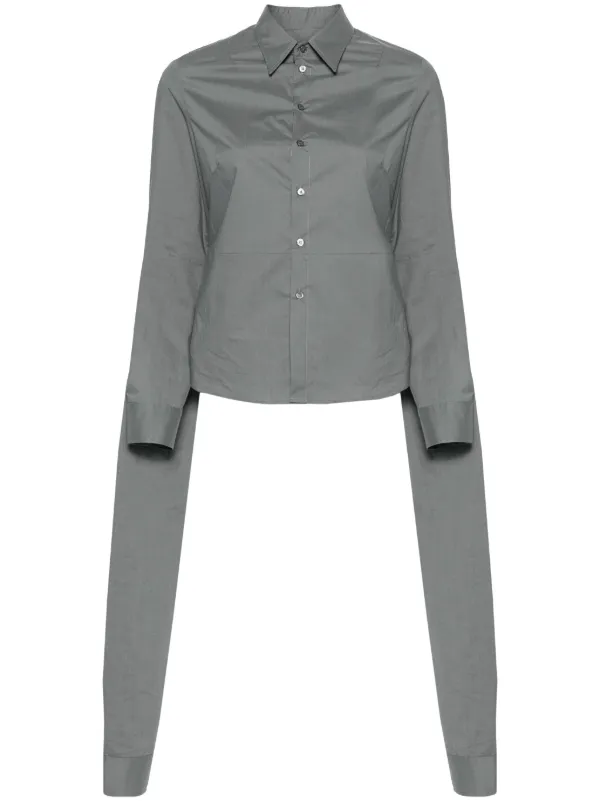 MM6 Maison Margiela double-sleeves Cotton Shirt - Farfetch