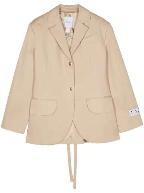 Patou lace-up cotton blazer