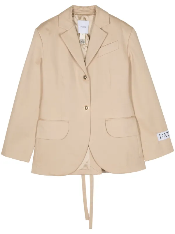 PATOU パトゥ レースアップ ジャケット Patou レースアップ ジャケット | ニュートラル | FARFETCH JP