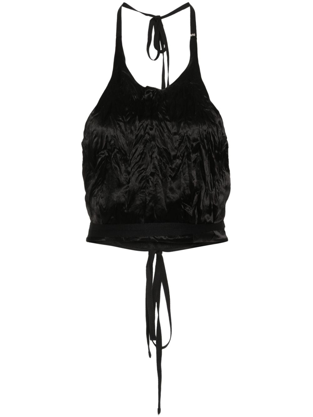 Sportmax Top Gitano crop - Nero