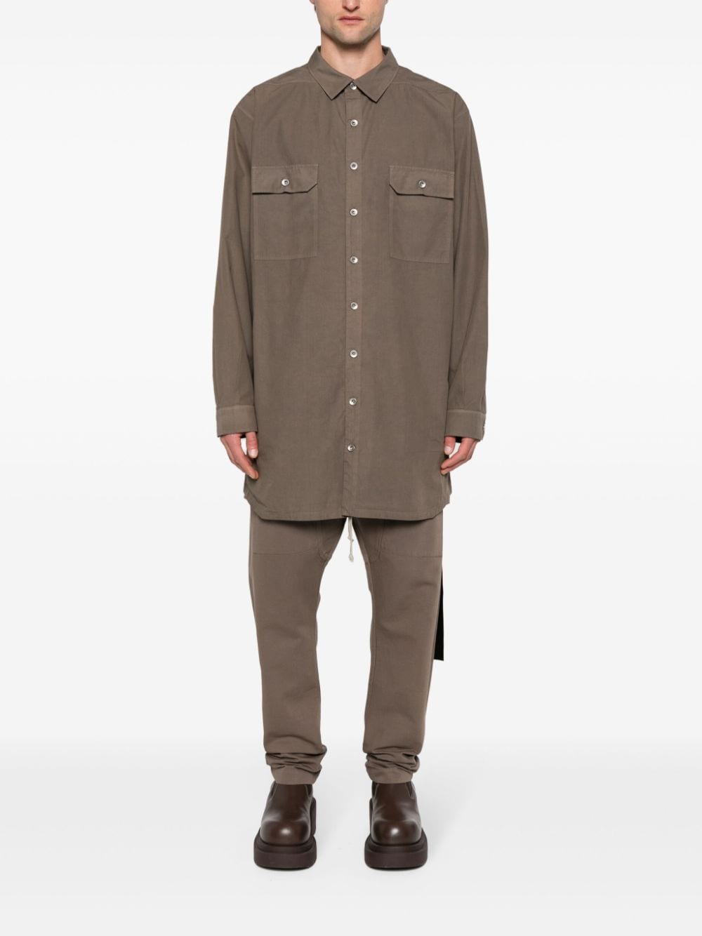 Shop Rick Owens Drkshdw Creatch Cargo Trousers In Brown