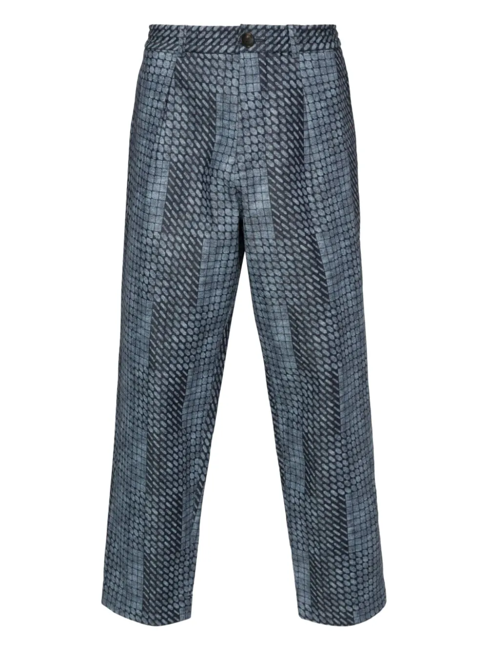 Pierre-Louis Mascia patterned trousers | Blue | Image 1