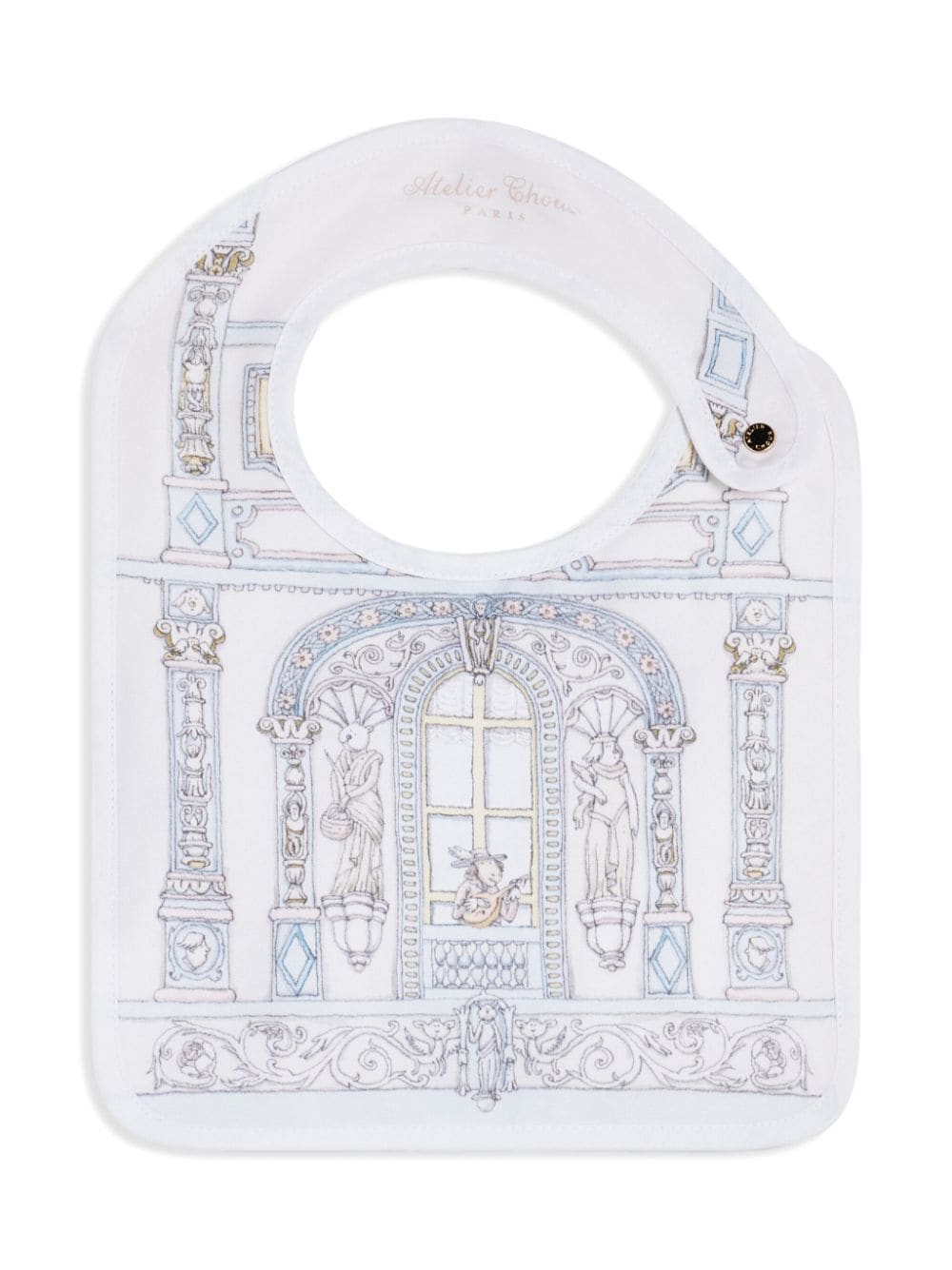 Image 1 of Atelier Choux illustration-print cotton bib