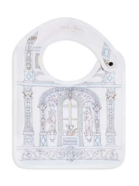 Atelier Choux illustration-print cotton bib