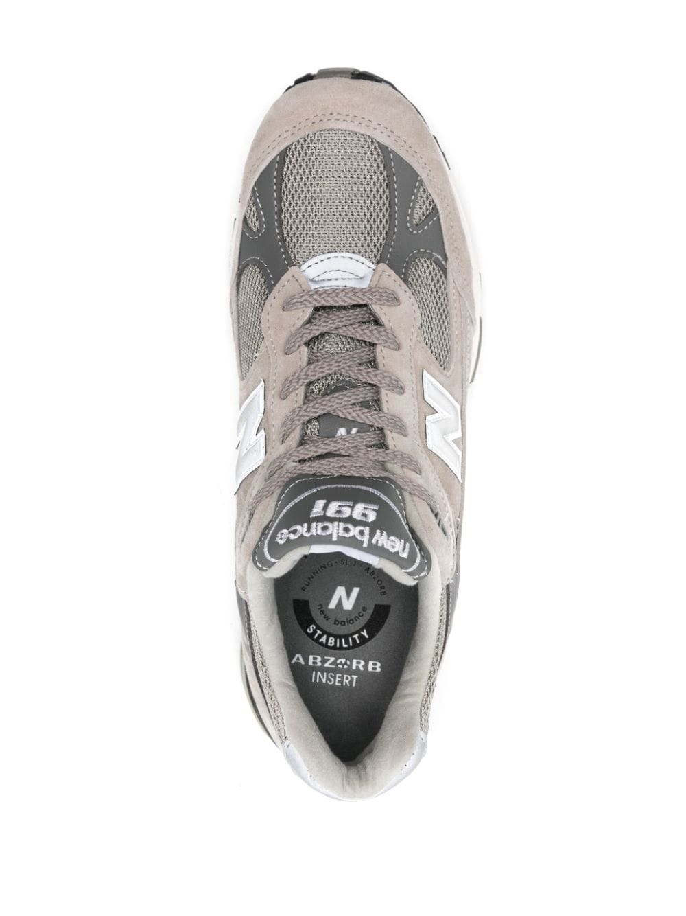 Shop New Balance 991v1 Lace-up Sneakers In Grey