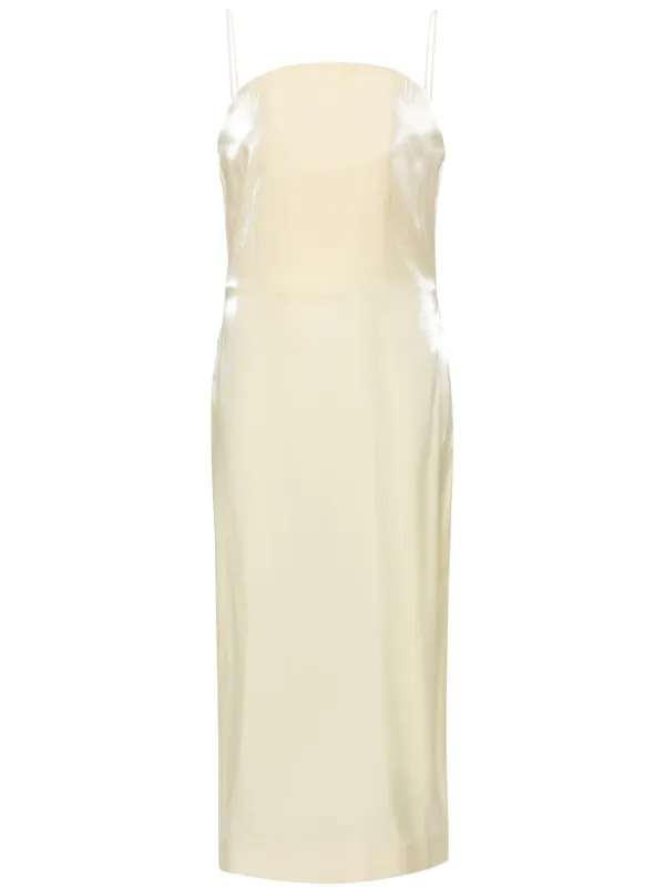 jacquemus beige dress La Robe Goccia maxi dress in beige - Jacquemus