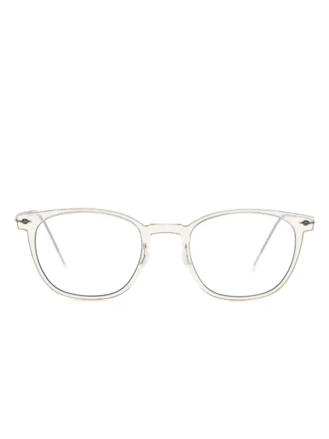 Lindberg wayfarer-frame glasses