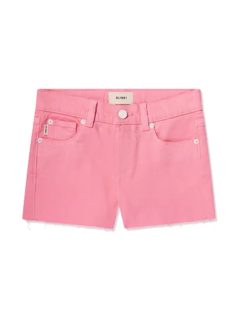 DL1961 KIDS Lucy raw-cut denim shorts