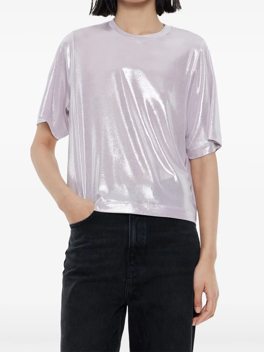 Bimba y Lola Metallic T-shirt - Paars