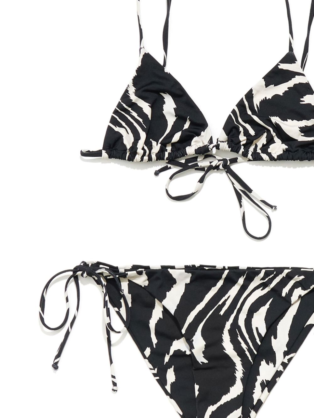 Bimba y Lola Bikini met zebraprint - Zwart