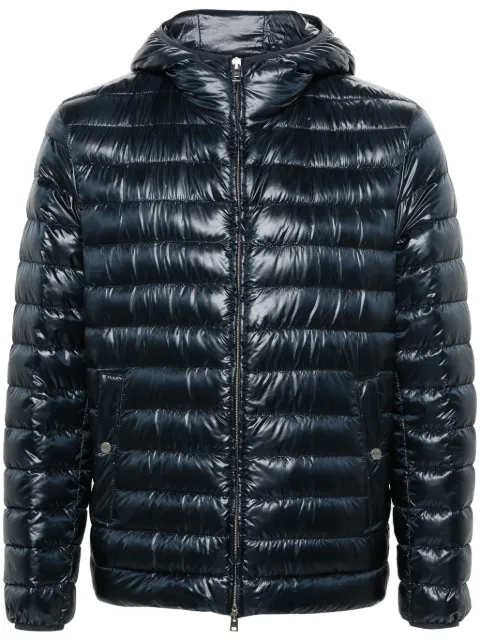 Herno logo-engraved-buttons padded jacket