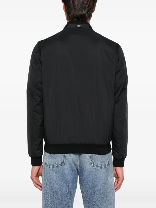 Herno logo-plaque Bomber Jacket | Black | FARFETCH