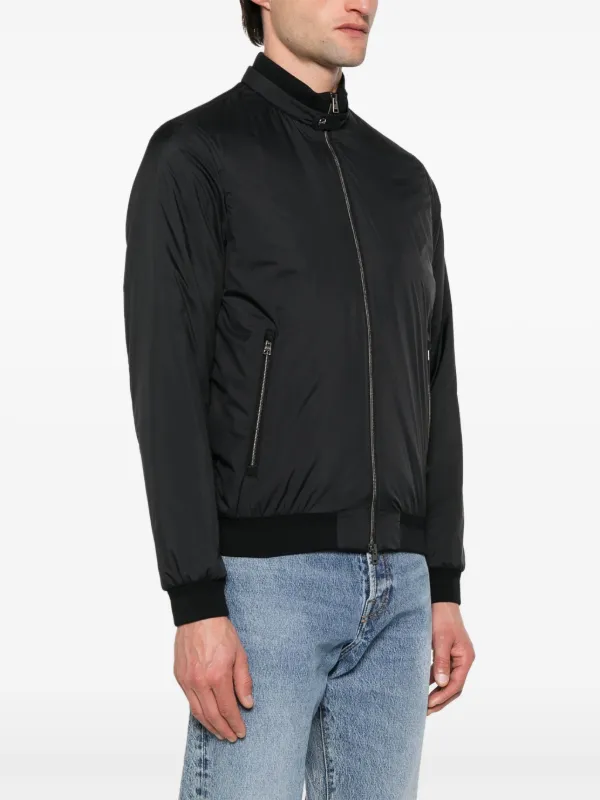 c*i様 新品Herno 定価152900ブラック ボンバージャケット Herno logo-plaque Bomber Jacket | Black | FARFETCH
