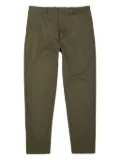 Moncler logo-patch chinos - Green