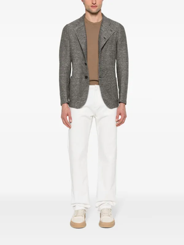 Emporio Armani ニット シングルジャケット - Farfetch