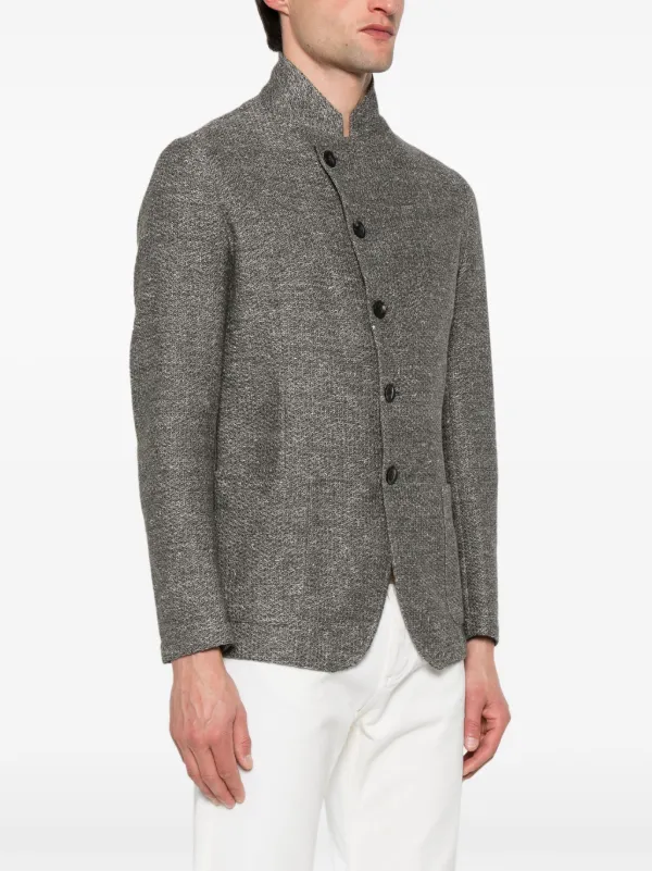 Emporio Armani ニット シングルジャケット - Farfetch