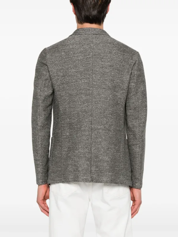 Emporio Armani ニット シングルジャケット - Farfetch