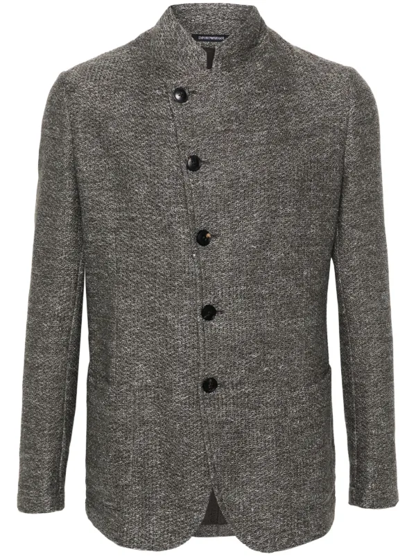 Emporio Armani ニット シングルジャケット - Farfetch