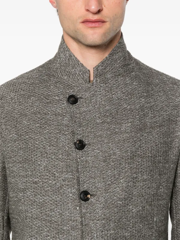 Emporio Armani ニット シングルジャケット - Farfetch
