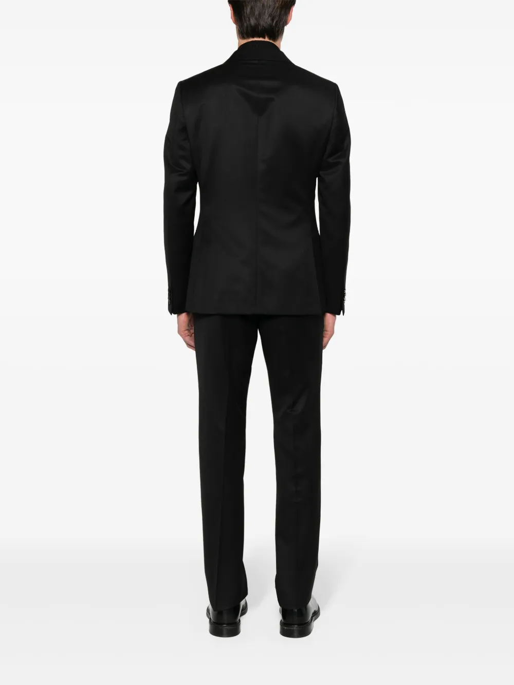 Zegna Pak met enkele rij knopen Zwart