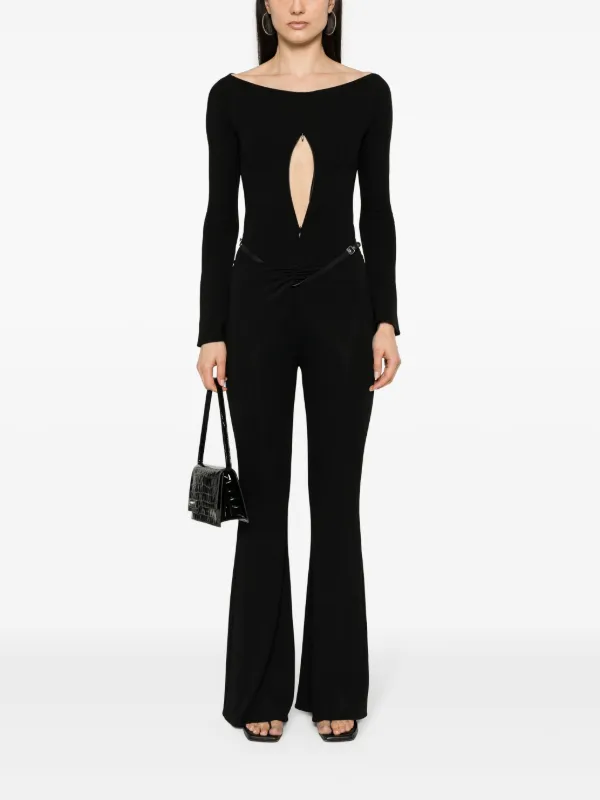 【関税込み】Courreges ボディスーツ Courrèges ジップ ボディスーツ | ブラック | FARFETCH JP