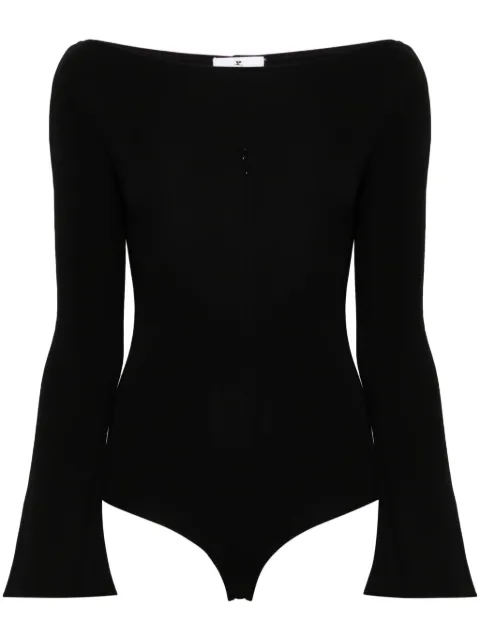 Courrèges zip-detail jersey bodysuit