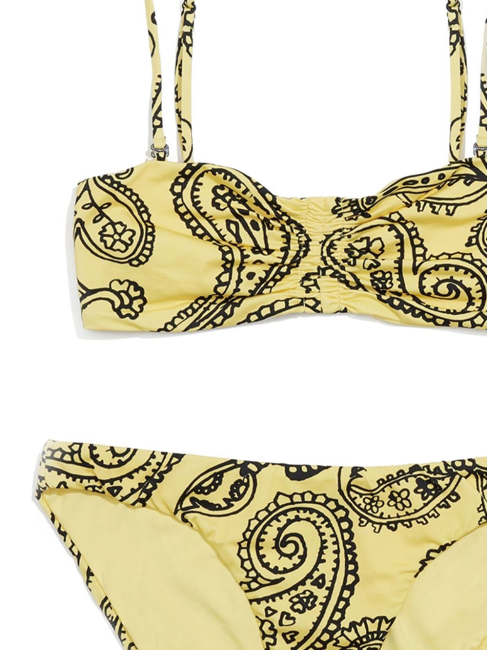 Bimba y Lola Bikini met paisley-print - Geel