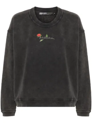 Bimba y Lola logo print Cotton Sweatshirt Black FARFETCH NZ