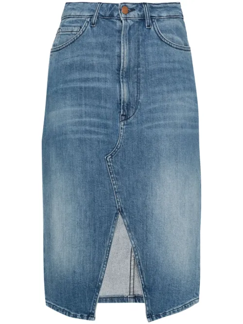Jupe mi-longue Elizabella en jean - 3x1 - Modalova