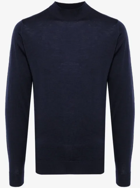 John Smedley джемпер тонкой вязки с высоким воротником