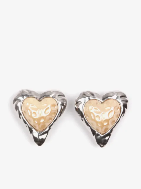 JULIETTA Heart clip-on stud earrings
