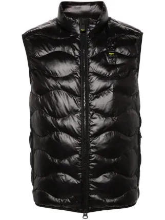 Blauer Gilet King Wave Trapuntato Nero FARFETCH IT