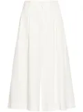 P.A.R.O.S.H. pleated below-knee shorts - White