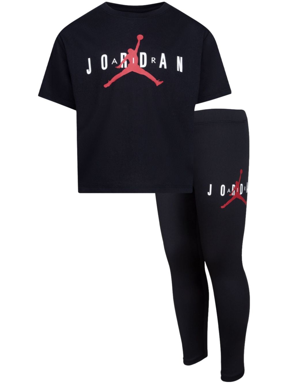Jordan Kids' Jumpman Cotton Tracksuit Set In Black