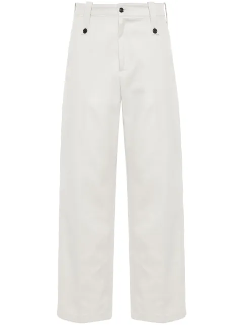 Paura Kyros cotton straight-leg trousers 