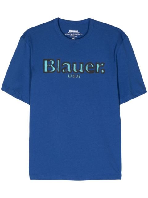 Blauer logo-print cotton T-shirt