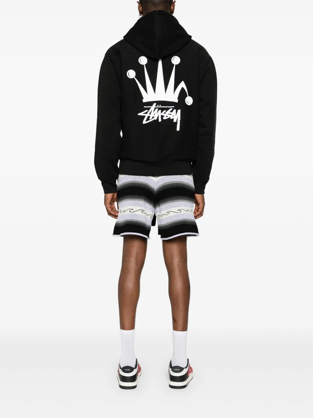 Stüssy Hoodie met logoprint - Zwart