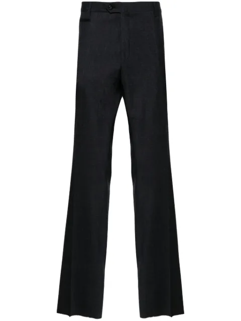 Corneliani checked tailored wool trousers