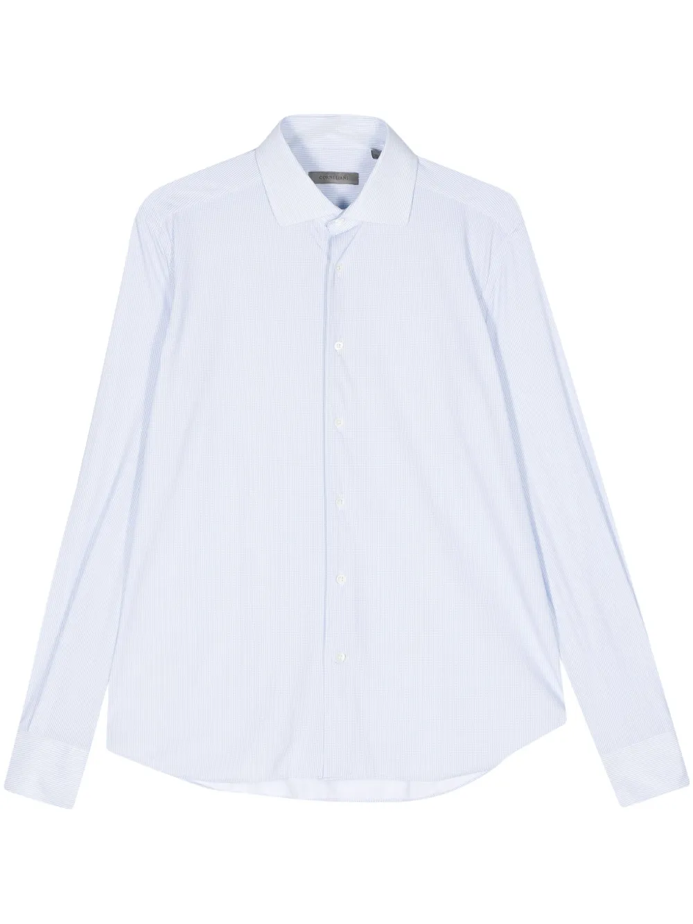 Corneliani Striped Jersey Shirt In White