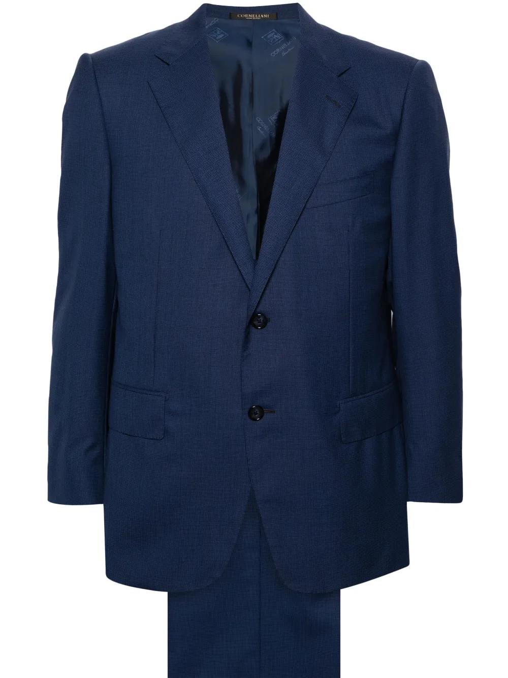 Corneliani Completo in pied-de-poule - Blu