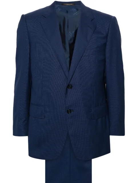 Corneliani houndstooth wool suit