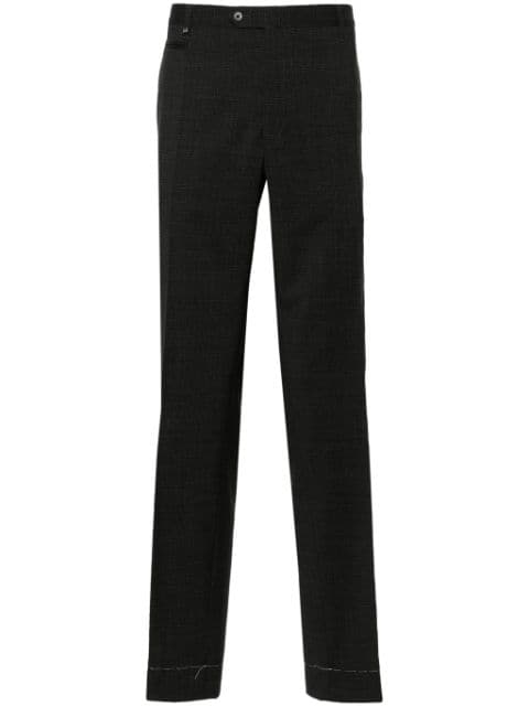 mid-rise tailored wool trousers