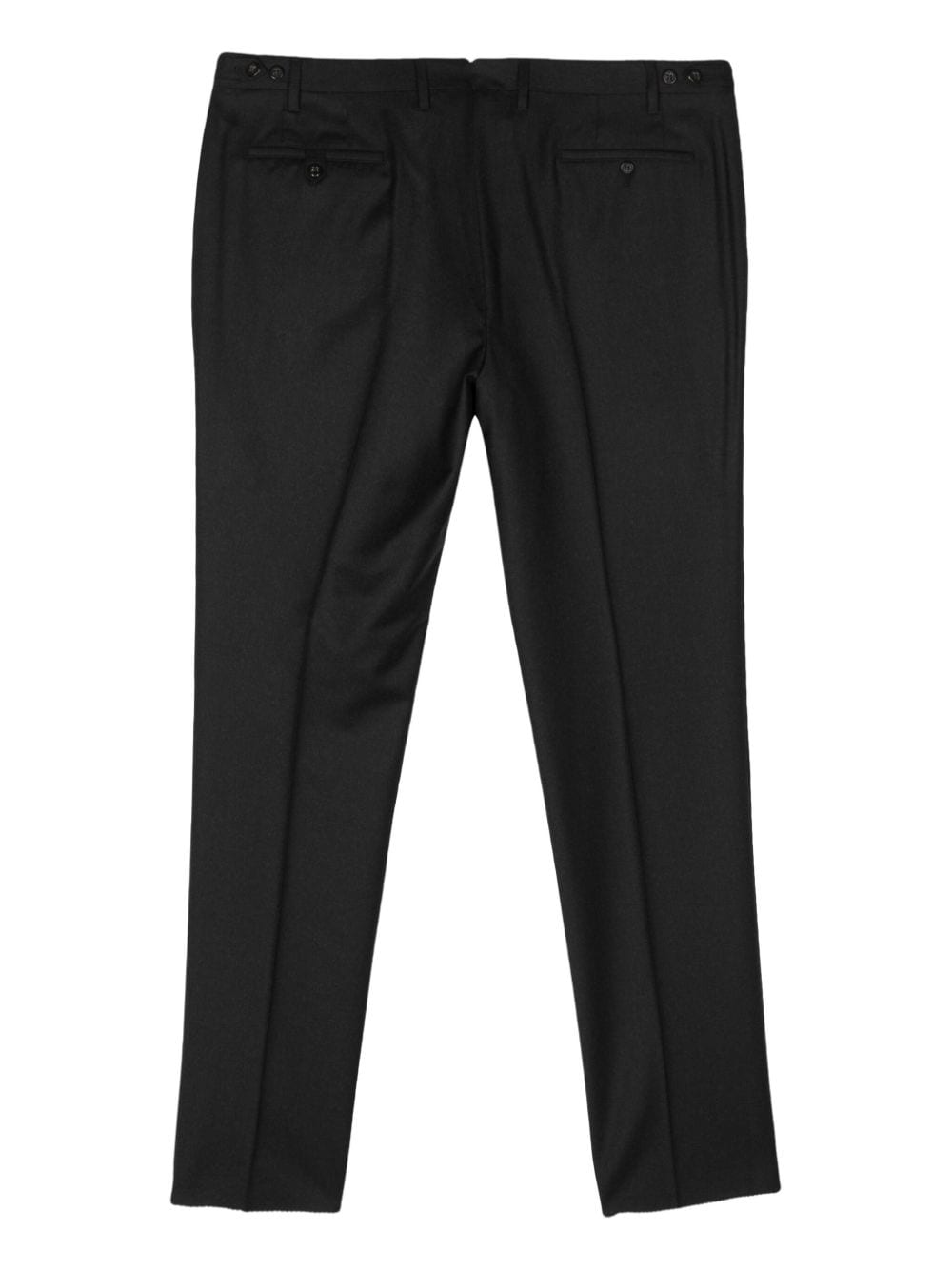 Shop Corneliani Mid-rise Tailored Trousers In Grey