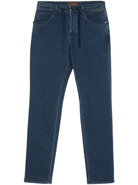 Corneliani drawstring straight-leg jeans