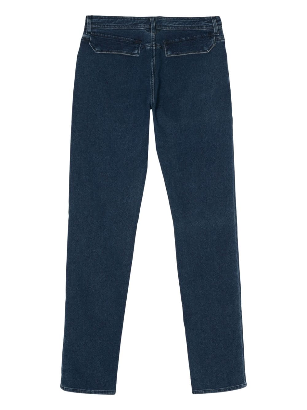 Shop Corneliani Drawstring Straight-leg Jeans In Blue