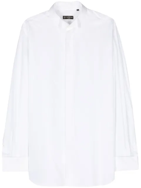 Corneliani diplomatic-collar cotton shirt