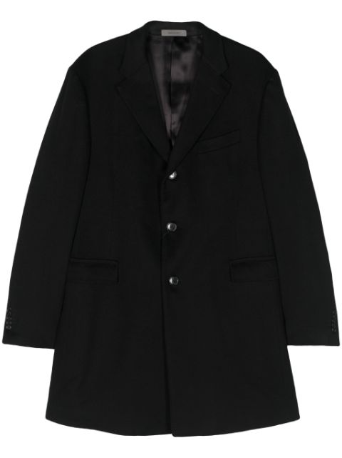 Corneliani single-breasted cashmere coat
