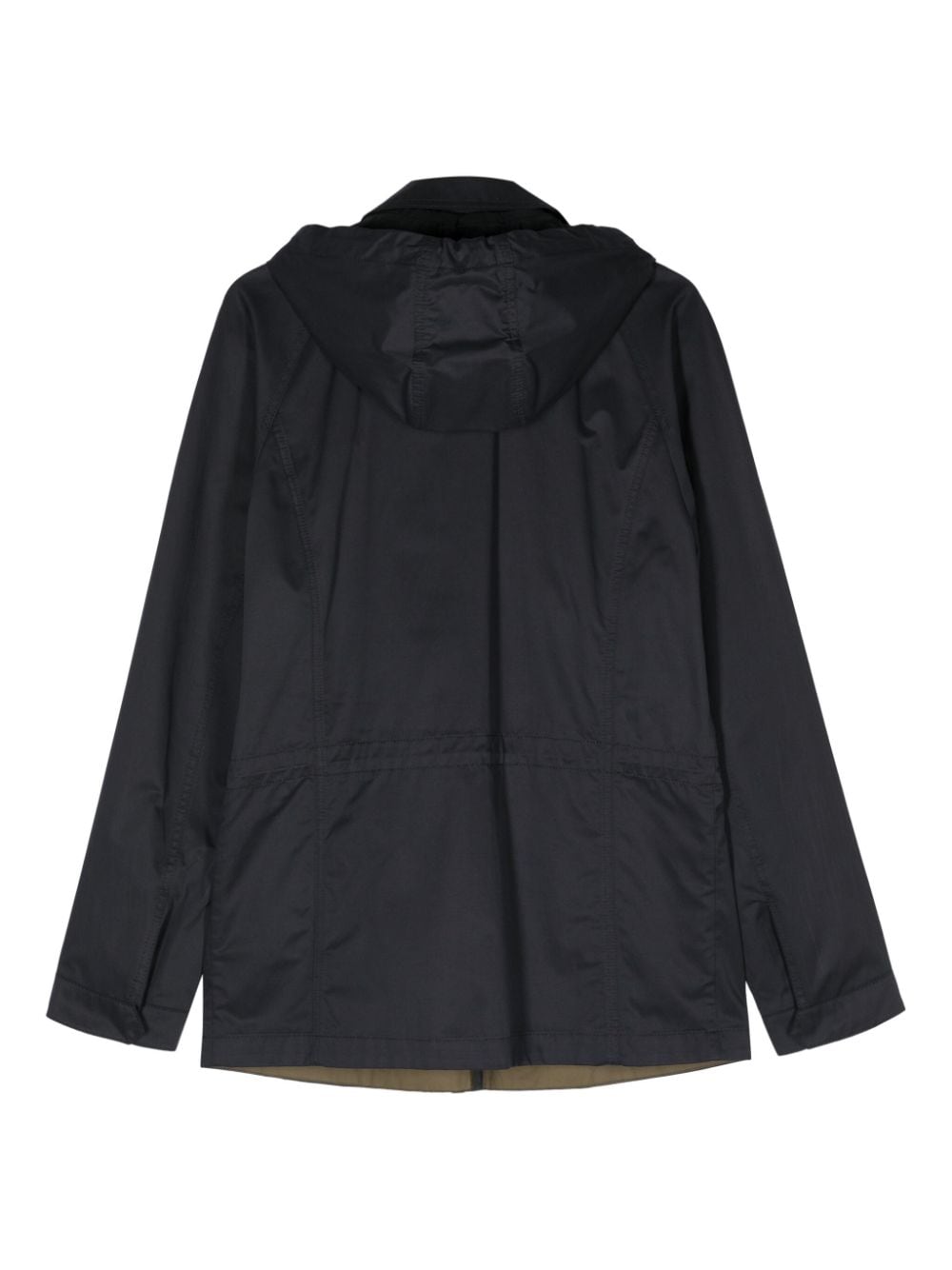 Corneliani spread-collar hooded jacket - Blauw